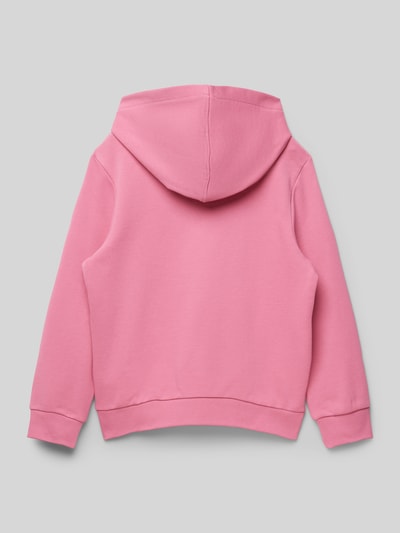 Lacoste Hoodie met labelprint Felroze - 3