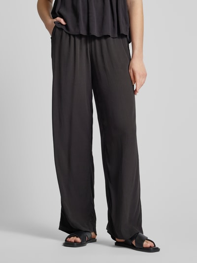 ICHI Wide leg stoffen broek met bandplooien, model 'MARRAKECH'  - 4