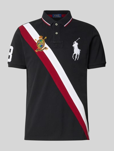 Polo Ralph Lauren Regular fit poloshirt met motief- en logostitching Zwart - 2