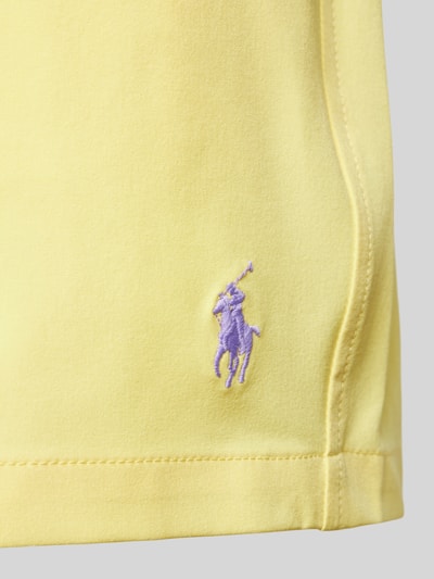 Polo Ralph Lauren Badehose mit Logo-Stitching Modell 'TRAVELER' Gelb 2