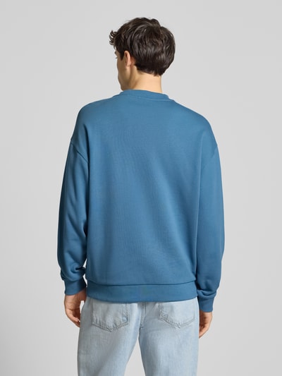 Hugo Blue Regular fit sweatshirt van puur katoen, model 'NEWIREX' Jeansblauw - 5