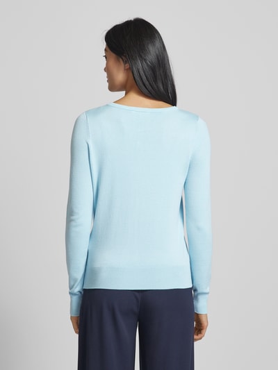 Fransa Cardigan mit durchgehender Knopfleiste Modell 'ZuBasic' Hellblau 5