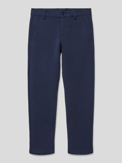 s.Oliver RED LABEL Broek in effen design met steekzakken Marineblauw - 1