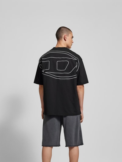 Diesel T-Shirt mit Label-Stitching Black 5