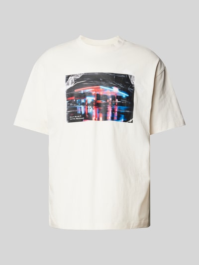 HUGO T-Shirt mit Motiv-Print Modell 'Dutire' Offwhite 2