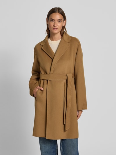 Tommy Hilfiger Płaszcz o kroju regular fit z mieszanki wełny  Beżowy 4