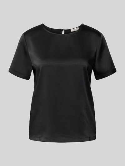 Produktfoto, Regular Fit T-Shirt aus Satin Modell 'GILBERT' van Weekend Max Mara, glanzende look, ronde hals, korte mouw, materiaalverwerking: satijn