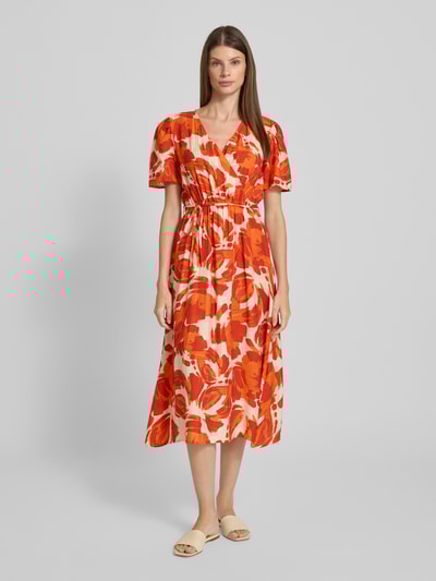 ZABAIONE Midi-jurk in wikkellook Oranje - 4