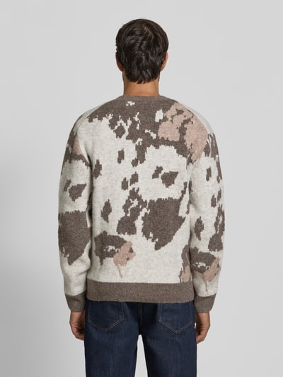 JAKE*S STUDIO MEN Cardigan met V-hals en knoopsluiting Ecru - 5