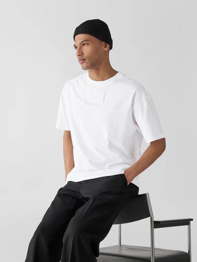 VTMNTS Oversized T-Shirt mit Label-Applikation Weiß 6