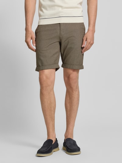Selected Homme Slim Fit Chinoshorts aus Baumwoll-Mix Modell 'LUTON' Mittelbraun 4