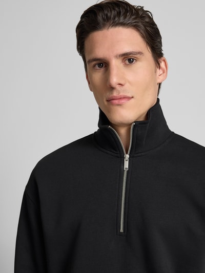 MCNEAL Sweatshirt mit Troyer-Kragen Black 3