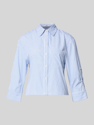 Mango Hemdbluse mit Knopfleiste Hellblau 2