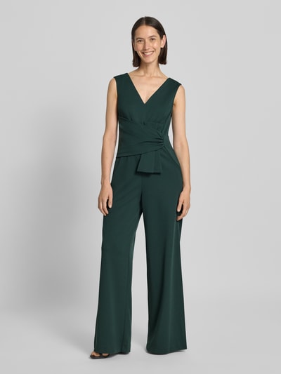 Vera Mont Jumpsuit mit V-Ausschnitt Dunkelgruen 4