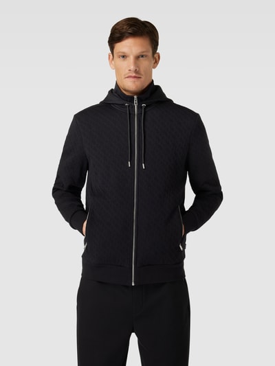 BOSS Sweatjacke mit Kapuze Modell 'Steele' Black 4