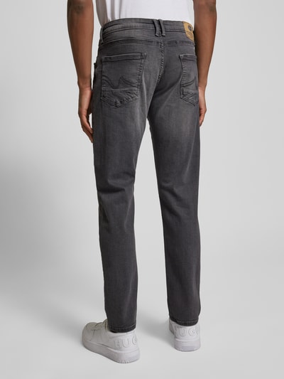 Petrol Slim fit jeans in 5-pocketmodel Middengrijs - 5