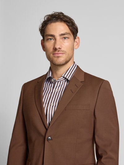 ETERNA Slim fit zakelijk overhemd met knoopsluiting Cognac - 3