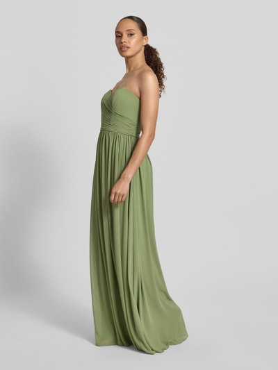 Mascara Maxikleid im Off-Shoulder-Look Oliv 1