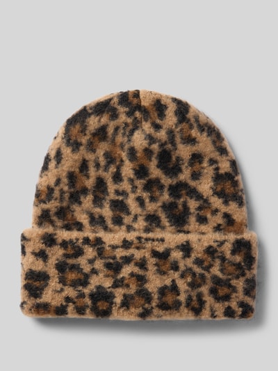Kurt Beines Beanie mit breitem Umschlag Camel 1