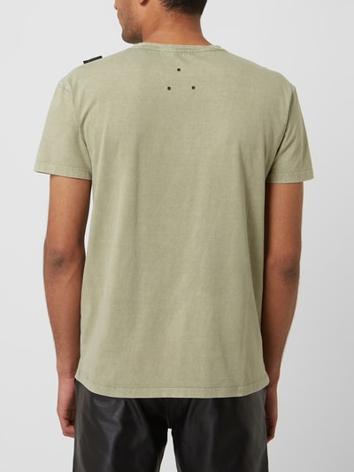 BE EDGY T-shirt z efektem sprania model ‘Paulus’ Zielony 5