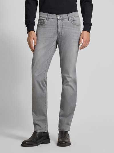 Brax Slim Fit Jeans mit 5-Pocket-Design Modell 'Chuck' Hellgrau 4