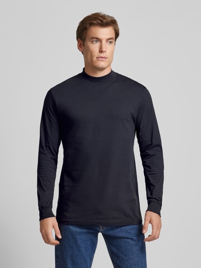 RAGMAN Longsleeve mit gerippten Abschlüssen Marine 4