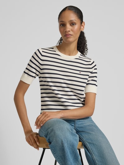 Tommy Hilfiger Regular Fit T-Shirt aus reiner Baumwolle Marine 3