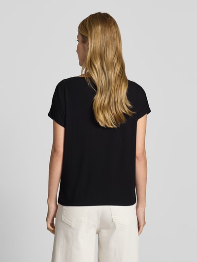 s.Oliver RED LABEL Loose fit T-shirt met extra brede schouders Zwart - 5