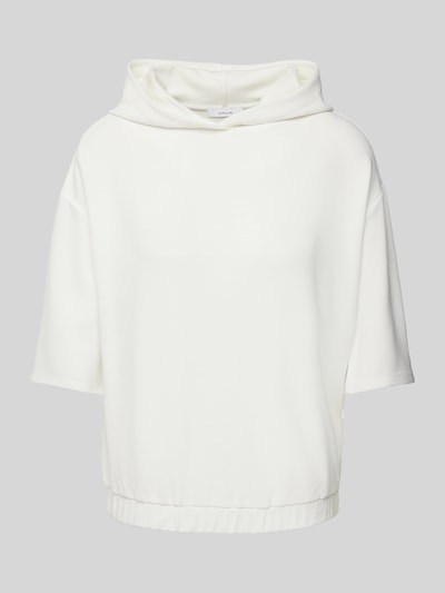 OPUS Sweatshirt met capuchon en 1/2-mouwen, model 'Geroni' Offwhite - 2