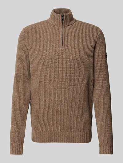 ECOALF Strickpullover mit Stehkragen Modell 'DRAGOALF' Camel 1