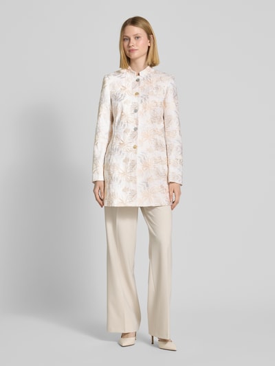WHITE LABEL Lange blazer met opstaande kraag Offwhite - 1