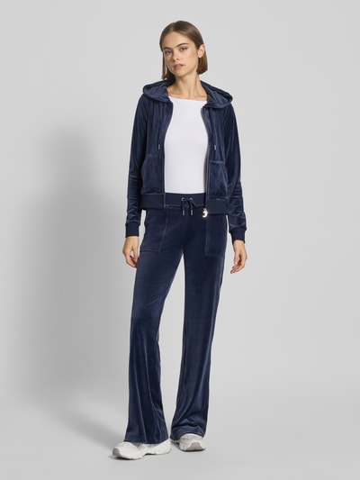 Juicy Couture Sweatjacke mit Logo-Stitching Modell 'ROBERTSON' Dunkelblau 1