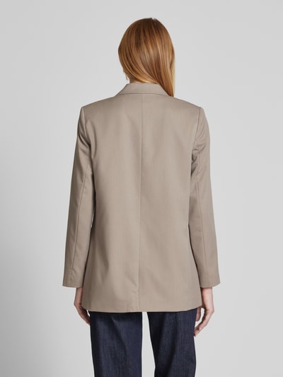 Vero Moda Relaxed Fit Longblazer aus Viskose-Mix Modell 'NILA' Sand 5