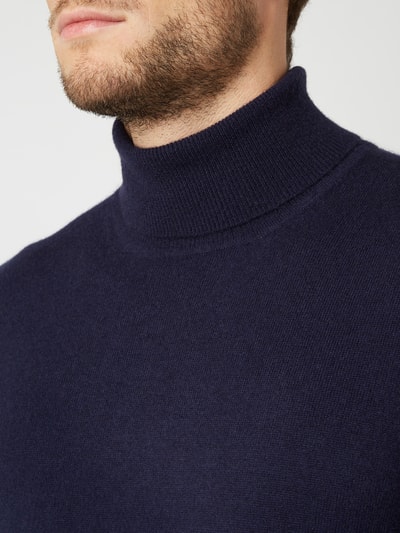 Christian Berg Men Rollkragenpullover aus Woll-Kaschmir-Mix Marine 3