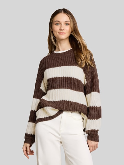 Tom Tailor Denim Relaxed Fit Pullover aus Woll-Mix Beige 4