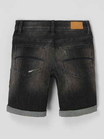 Only Bermudy jeansowe z dodatkiem streczu model ‘Neal’ Czarny 3