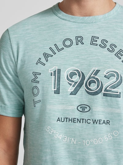 Tom Tailor T-shirt z nadrukiem z logo Jasnoniebieski 3