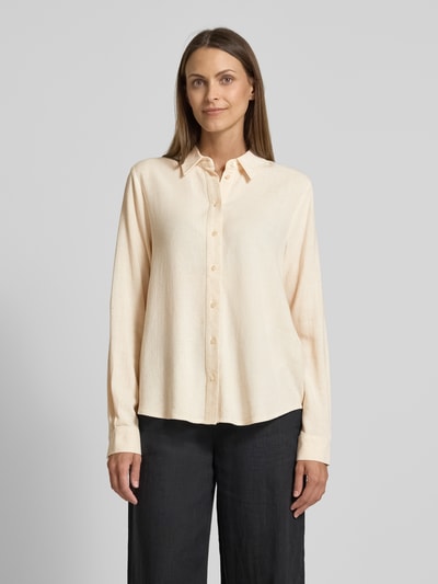 Selected Femme Regular Fit Bluse aus Viskose-Leinen-Mix Modell 'VIVA' Sand 4