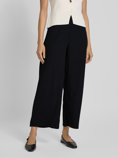 Betty Barclay Wide leg stoffen broek met structuurmotief Zwart - 4