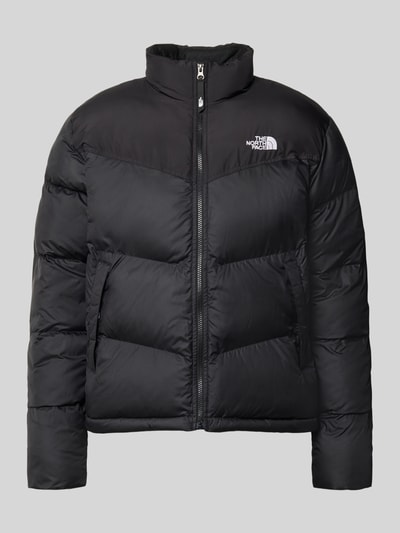 Produktfoto, Regular Fit Jacke in Stepp-Optik Modell 'SAIKURU' von The North Face in Schwarz mit Stehkragen und Logo-Stitching, glatte Oberfläche