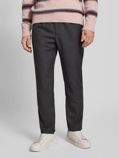 Samsøe Samsøe Spodnie materiałowe z kieszeniami z tyłu model ‘SABERTIL’ Grafitowy 4