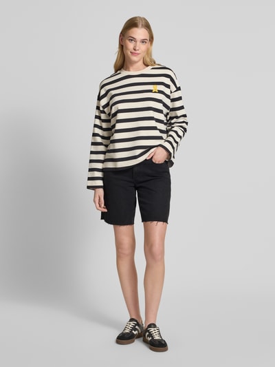 Vero Moda Regular fit korte jeans van katoenmix, model 'CLEO' Zwart - 1
