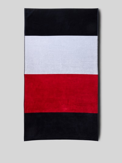 Tommy Hilfiger Strandhandtuch aus reiner Baumwolle Rot 1