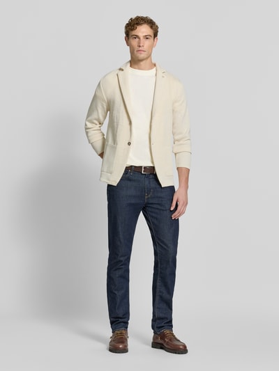 Manuel Ritz Regular fit cardigan met wol Offwhite - 1