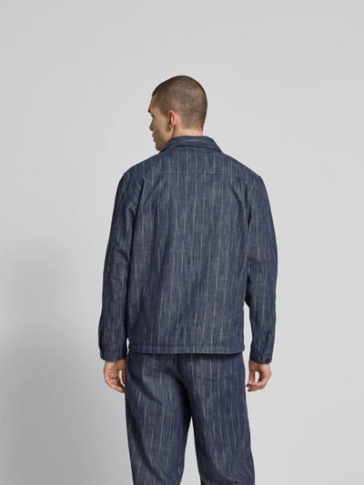 Closed Regular Fit Hemdjacke mit Brusttasche Dunkelblau 5