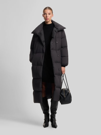 HUGO Regular Fit Daunenmantel mit hohem Stehkragen Modell 'Franca-1' Black 1
