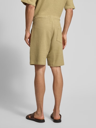 MCNEAL Relaxed Fit Sweatshorts mit Strukturmuster Schilf 5