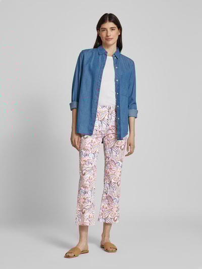 Gardeur Spodnie o rozkloszowanym i skróconym kroju Mocnoróżowy 1