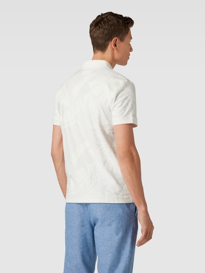 Tom Tailor Poloshirt mit Allover-Print Offwhite 5