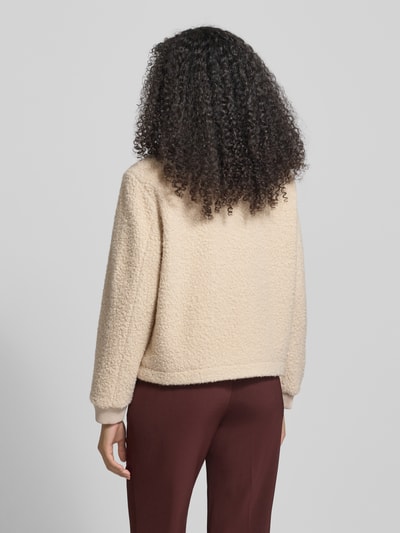 Milano Italy Kurtka z krytym zamkiem błyskawicznym Złamany biały 5